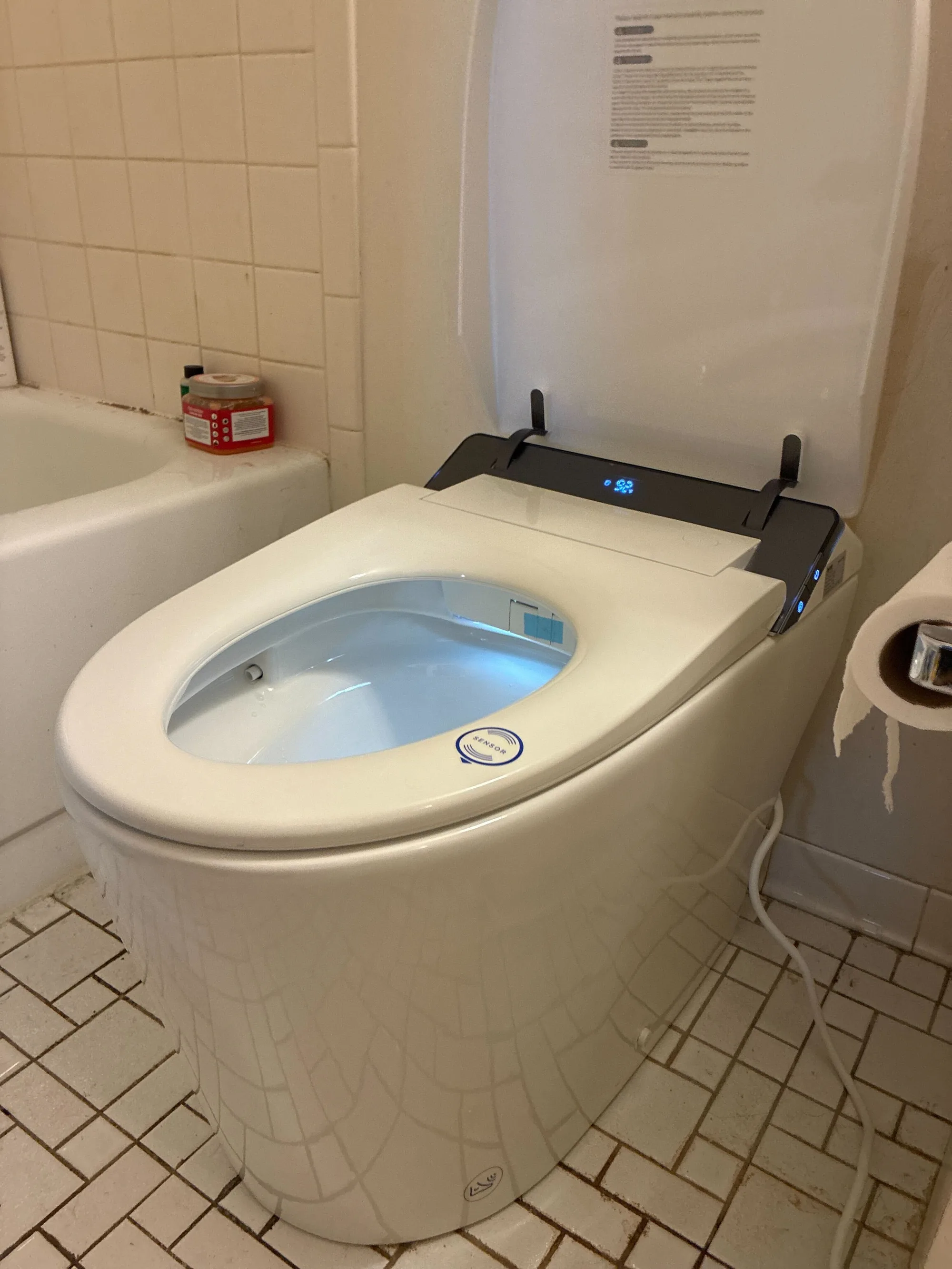 Smart Toilet with Bidet Open