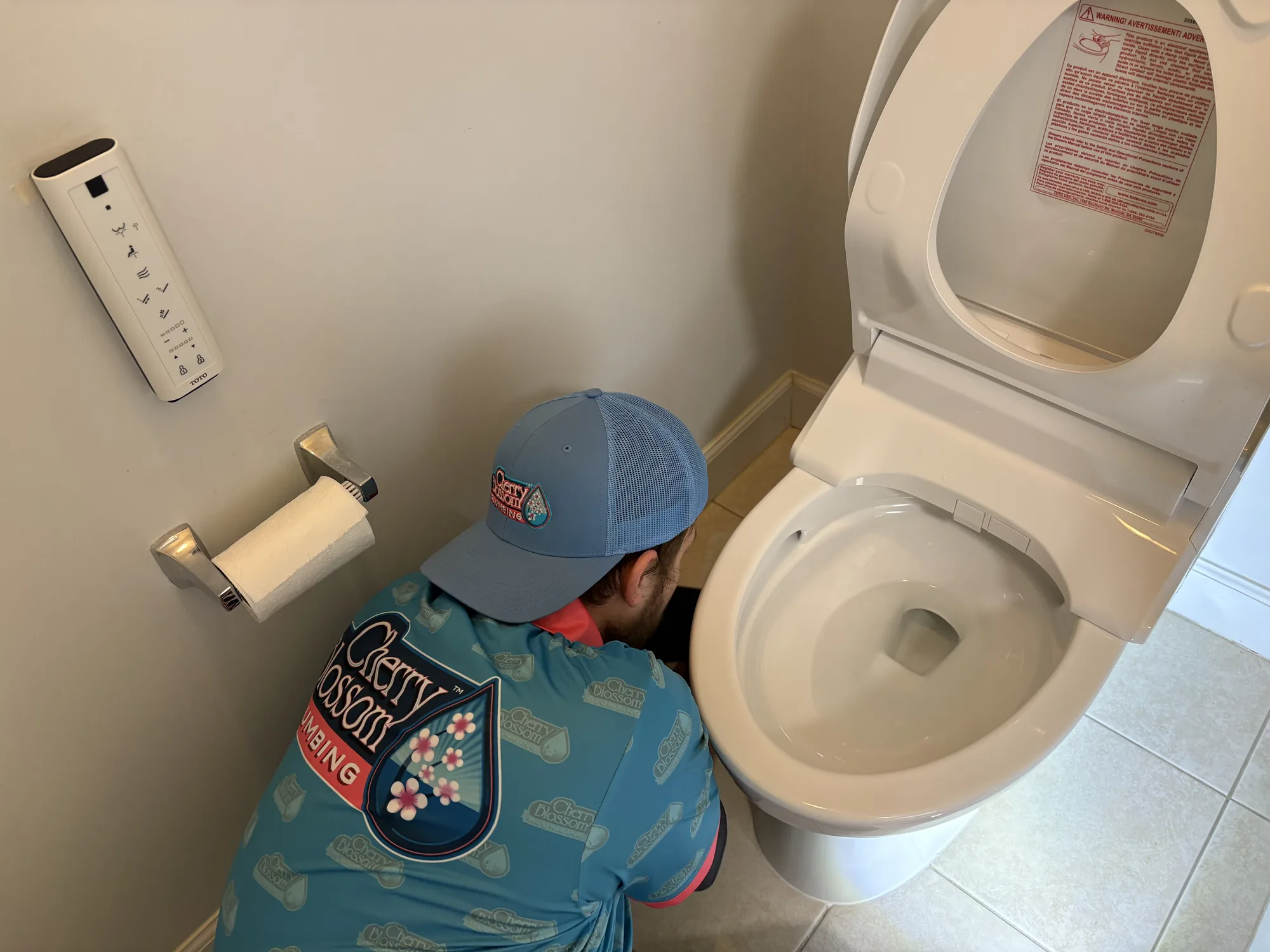Tech Sealing New Toilet