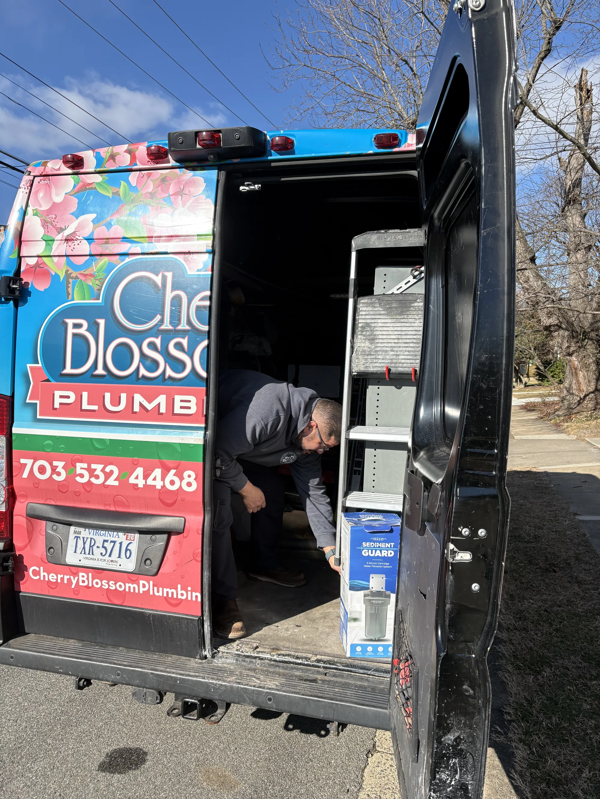 Technician in Van